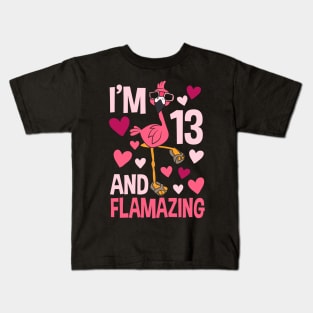 I'm 13 And Flamazing Flamingo Kids T-Shirt